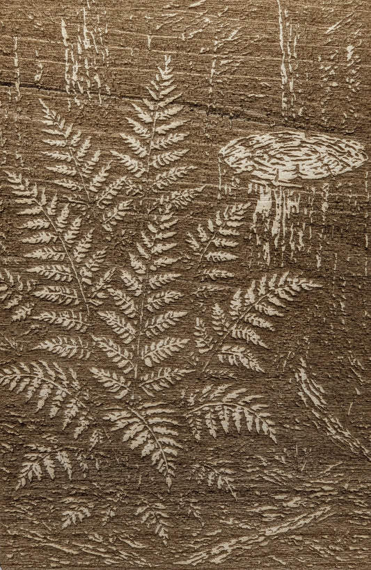Ferns Woodcut