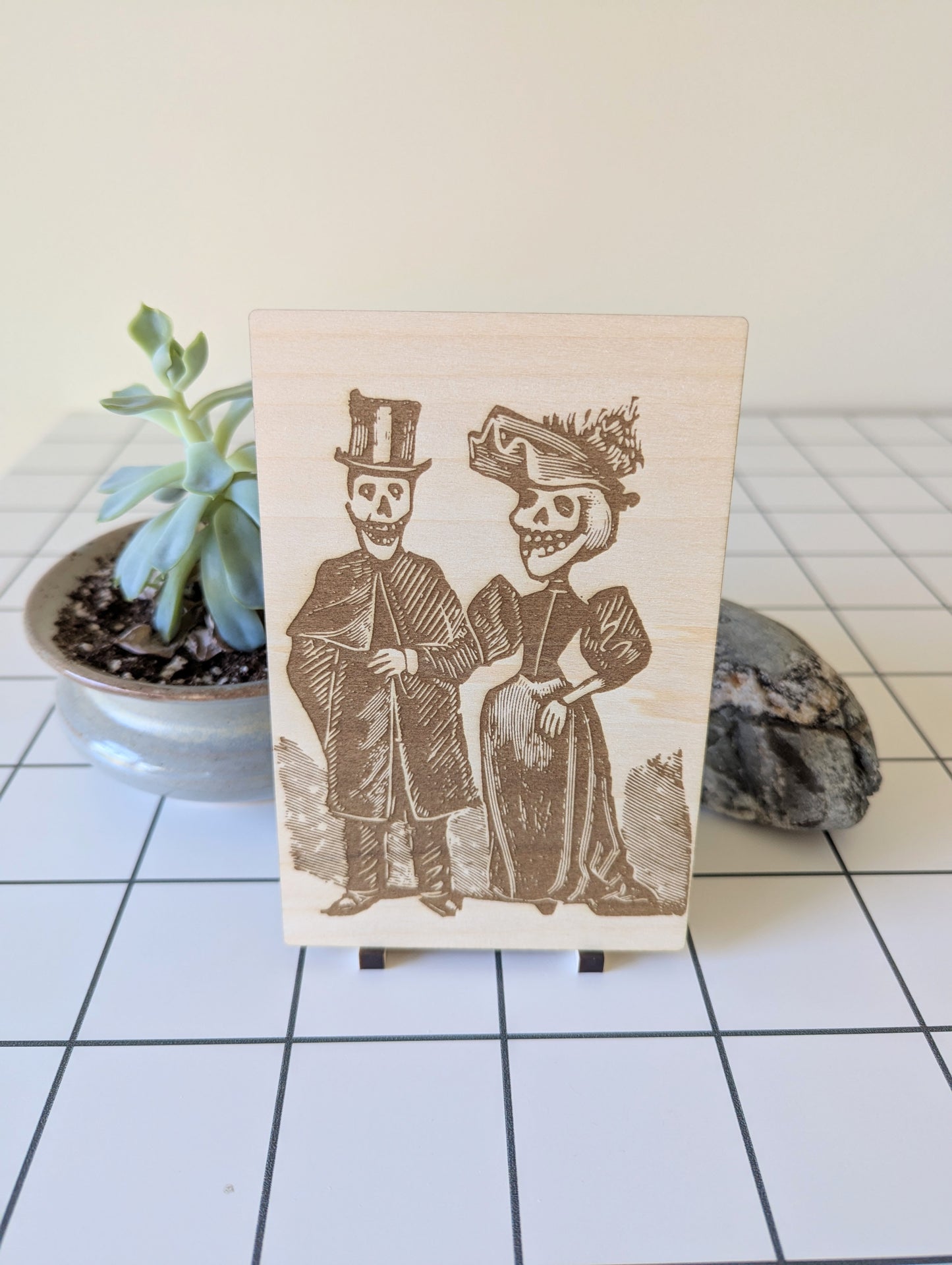 Elegantly Dressed Skeletons Walking
