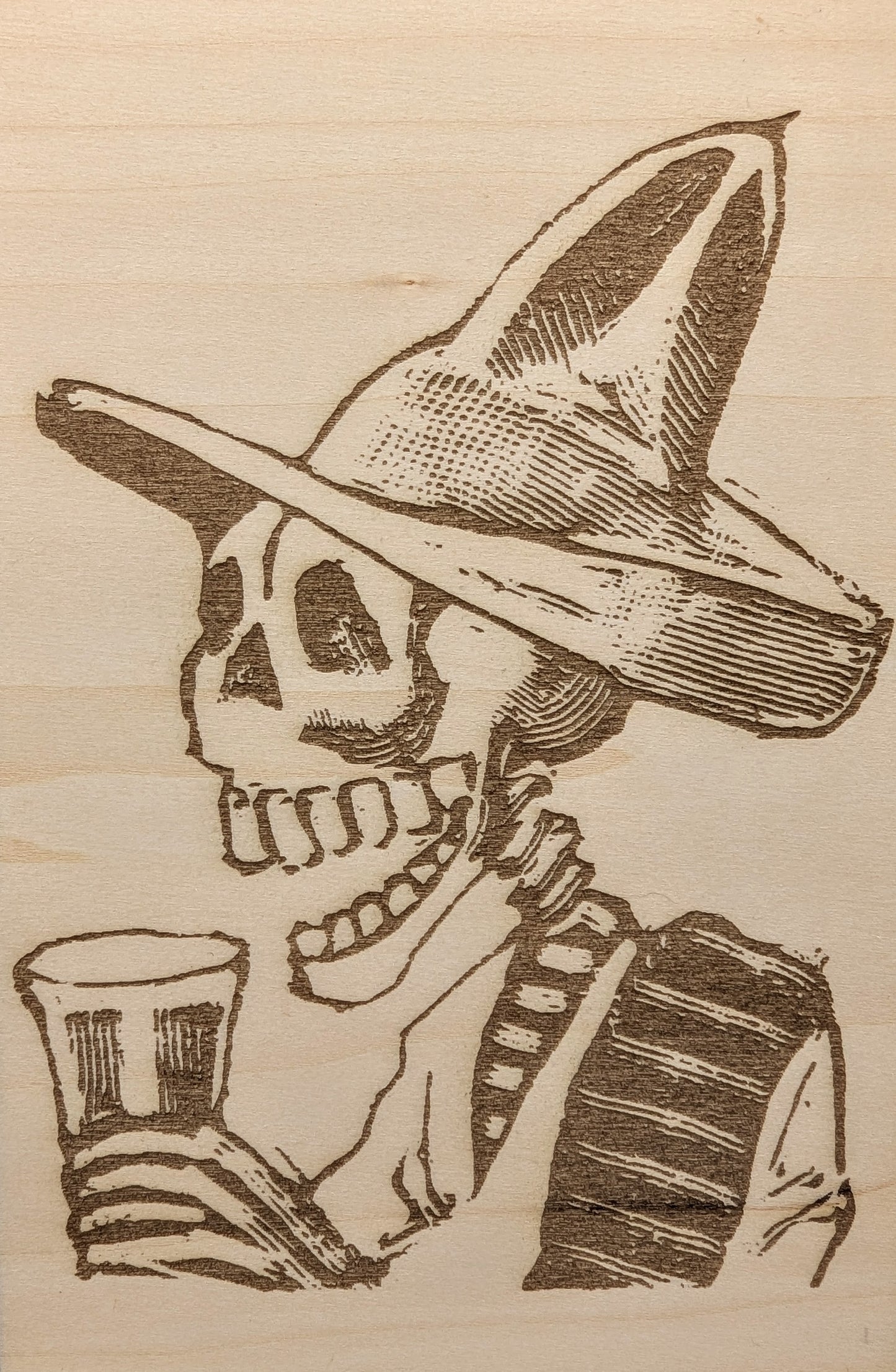 Skeleton Having a Drink