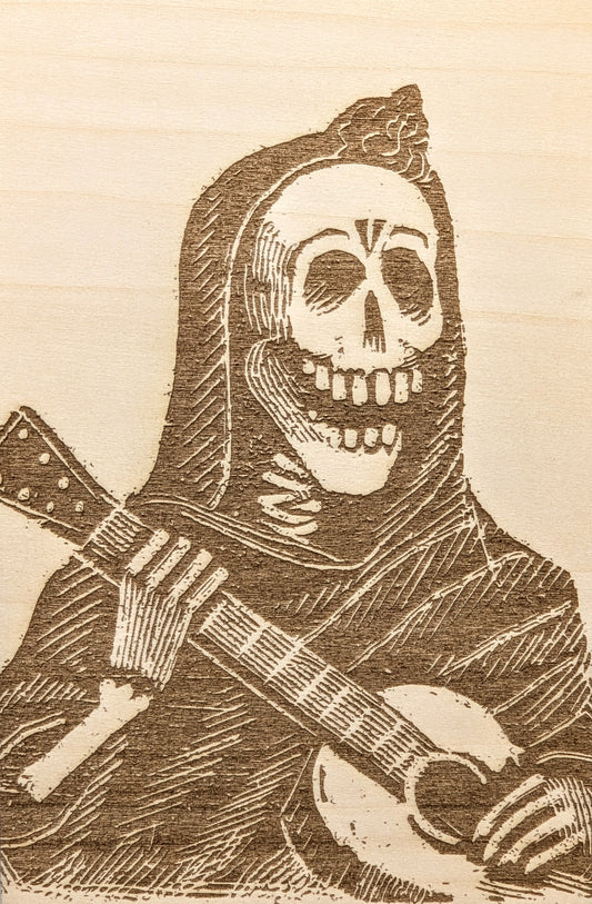 Skeleton Playing The Guitar