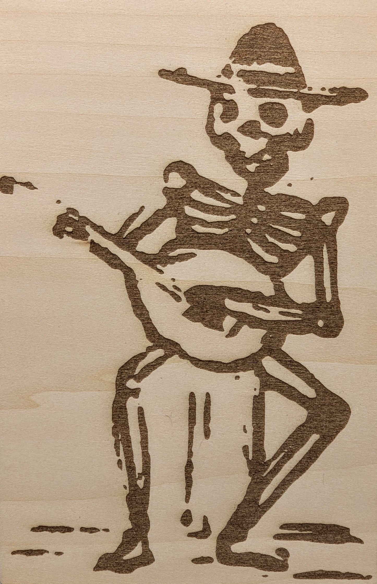 Skeleton Playing Guitar