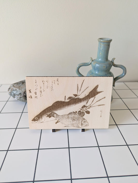 Suzuki and Kinmedai, Wood Engraving