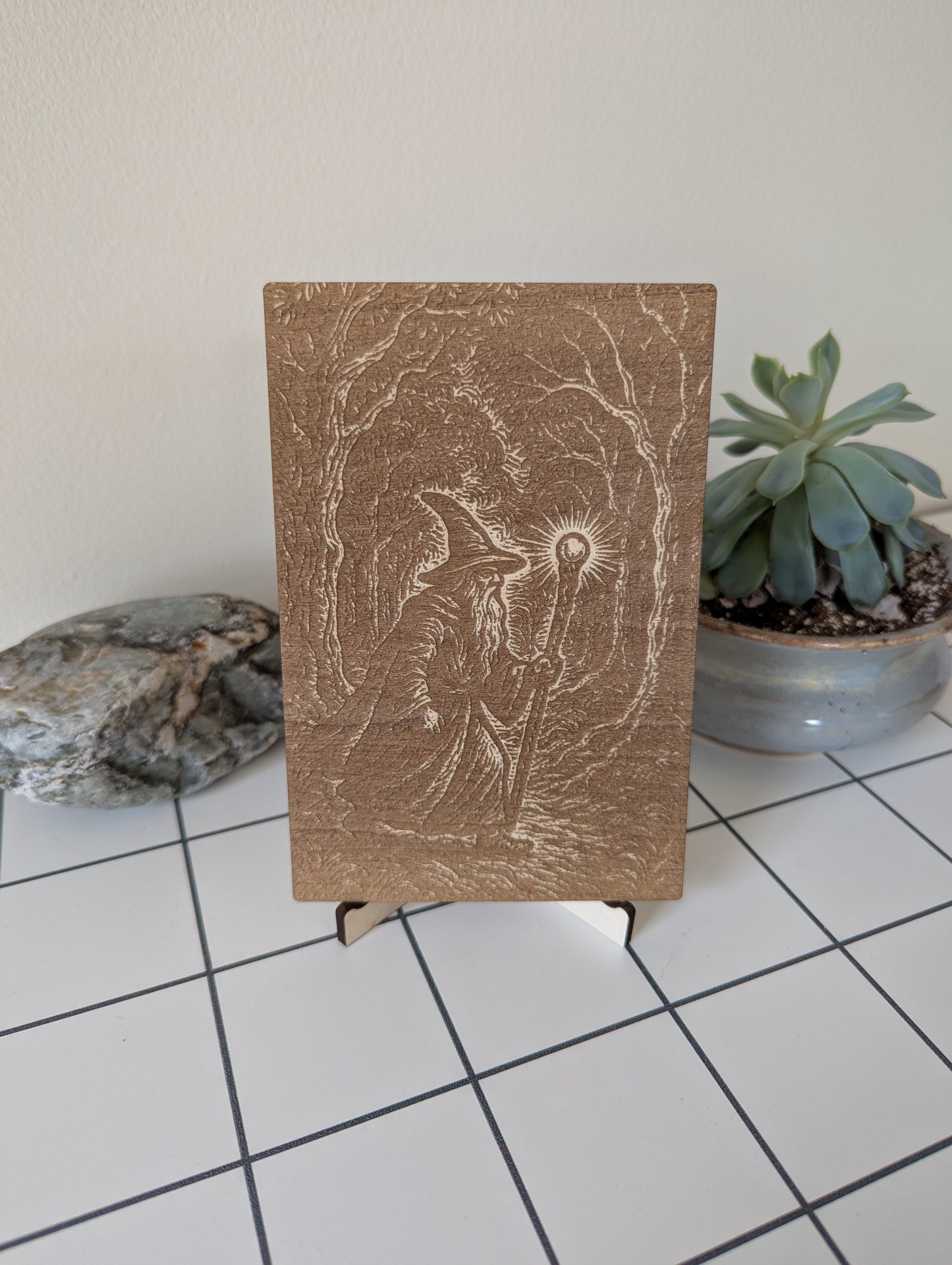 Wizard Woodcut